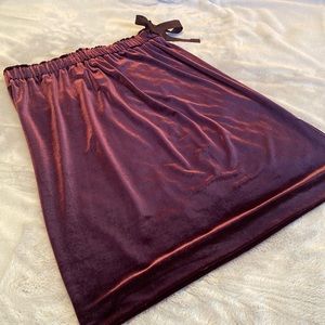 Ann Taylor Factory | velvet shirt | purple | elastic waist | size 8P